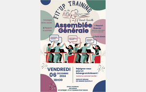 ASSEMBLEE GENERALE LE VENDREDI 6 DECEMBRE 2024