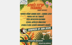 SOIRÉE FIT UP TRAINING VENDREDI 27 JUIN 2025