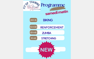 MODIFICATIONS DES COURS DU SAMEDI POUR LA SAISON 2025-2026