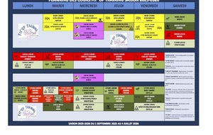 MODIFICATION DES HORAIRES DE COURS DES SAMEDI