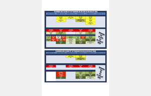 FLASH INFO CANICULE + PLANNING DES COURS DES DEUX DERNIÈRES SEMAINES DE LA SAISON 2025-2026