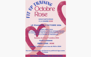 OCTOBRE ROSE DU DIMANCHE 11 AU SAMEDI 17 OCTOBRE 2026