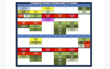 PLANNING MODIFI2S DES COURS POUR LES VACANCES DE TOUSSAINT