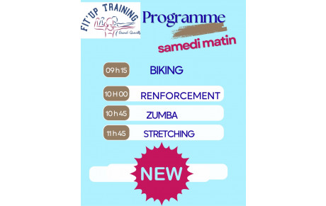 MODIFICATIONS DES COURS DU SAMEDI POUR LA SAISON 2025-2026