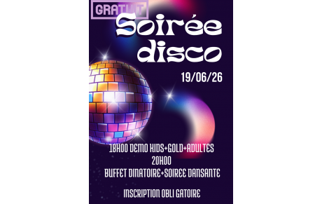 SOIRÉE DISCO FIT UP TRAINING  19 JUIN 2026