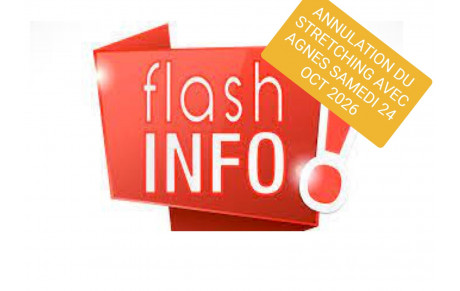 MODIFICATION DES COURS DE SAMEDI 24 OCTOBRE 2026