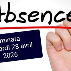 ABSENCE AMINATA MARDI 28 AVRIL ET RETOUR ANASTASIA MERCREDI 29 AVRIL 2026