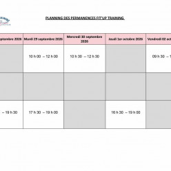 PLANNING DES INSCRIPTION SAISON 2026-2027-SEMAINE DU 28 SEPT AU 03 OCT 2026